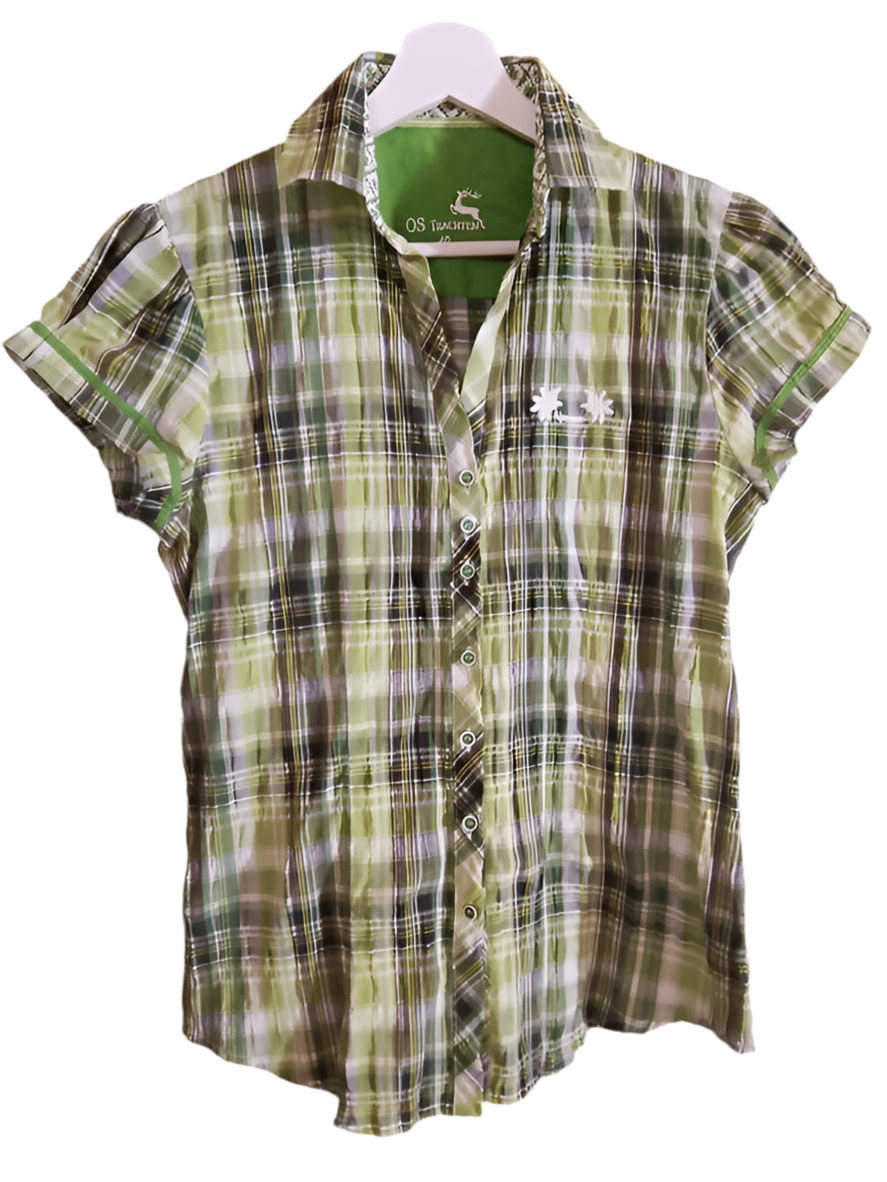 Camicia Donna Tirolese Verde Os Trachten L