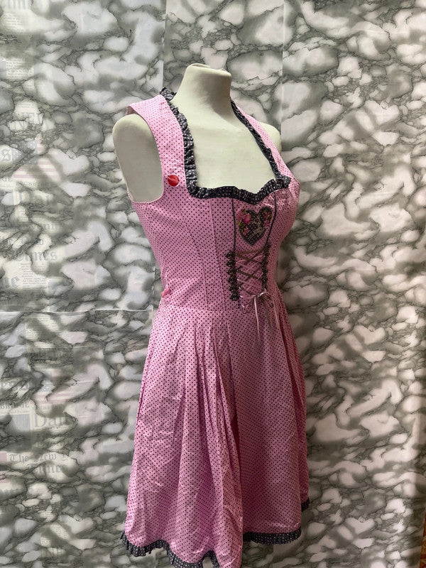 Vestito Tirolese Rosa Tg S