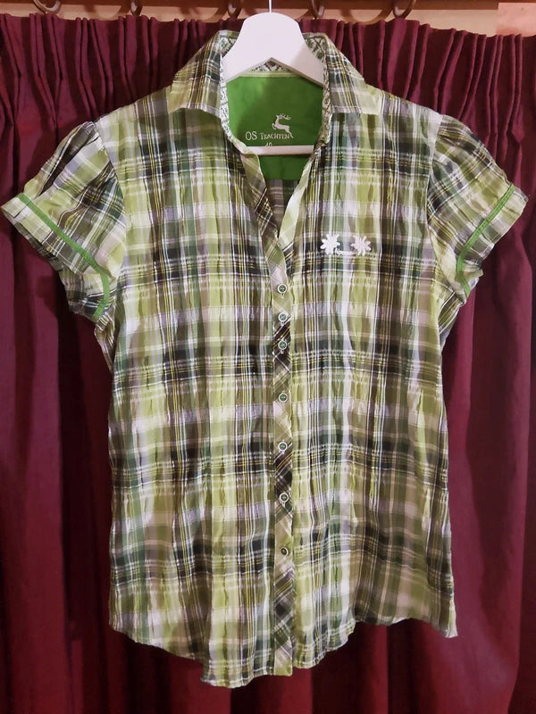 Camicia Donna Tirolese Verde Os Trachten L