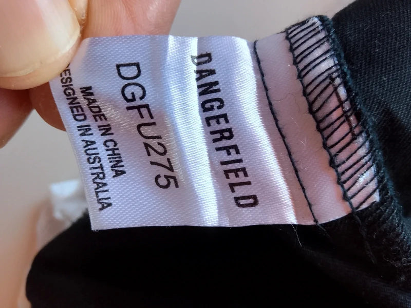 Camicia Tirolese Nera Bianca Dangerfield Nuova L/xl