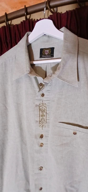 Camicia Tirolese Uomo Os Trachten Xxxl
