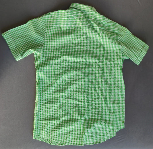 Camicia Uomo Tirolese Verde L Manica Corta