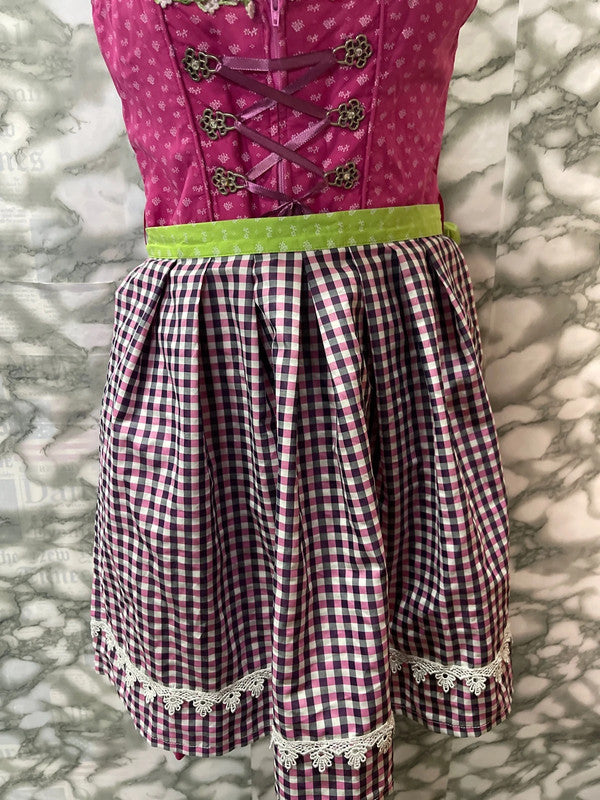 Vestito Tirolese Con Grembiule Tg S