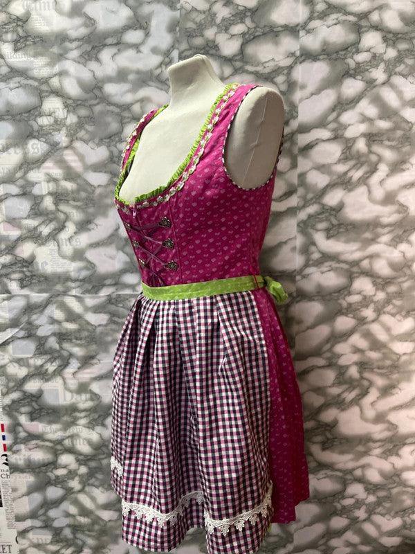 Vestito Tirolese Con Grembiule Tg S