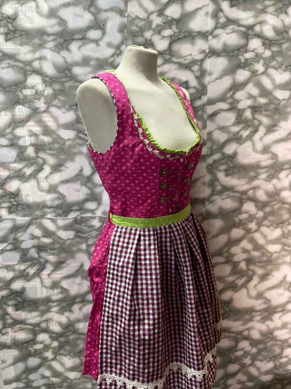 Vestito Tirolese Con Grembiule Tg S