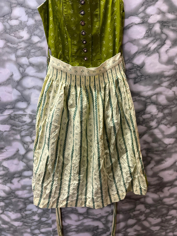 Vestito Tirolese Con Grembiule Verde Xxs Donna
