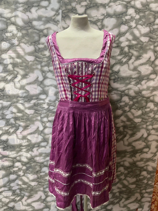 Vestito Tirolese Con Grembiule Donna L