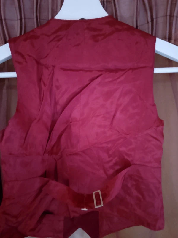 Gilet Tirolese Rosso Bimbo 4-6 Anni