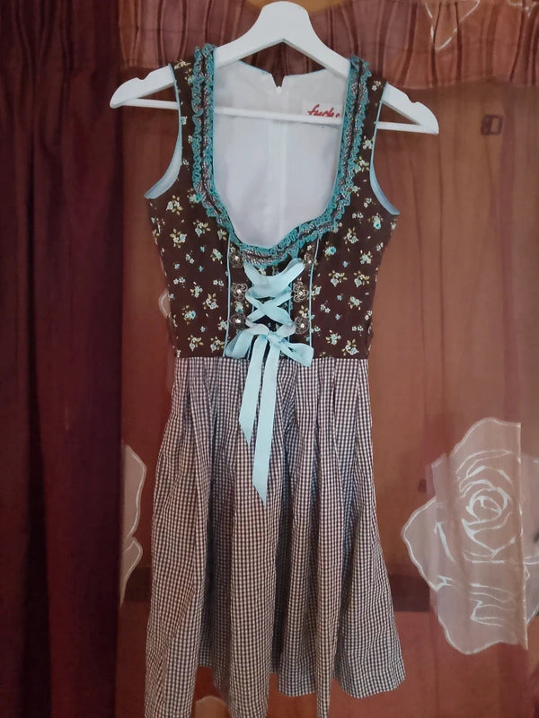 Vestito Tirolese Fucsh 12-14 Anni