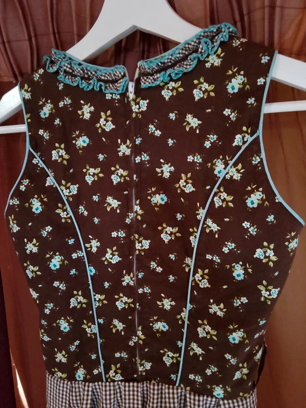 Vestito Tirolese Fucsh 12-14 Anni
