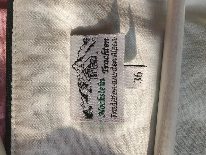 Vestito Tirolese Nero Verde Scozz Nockstein Trachten S Con Grembiule