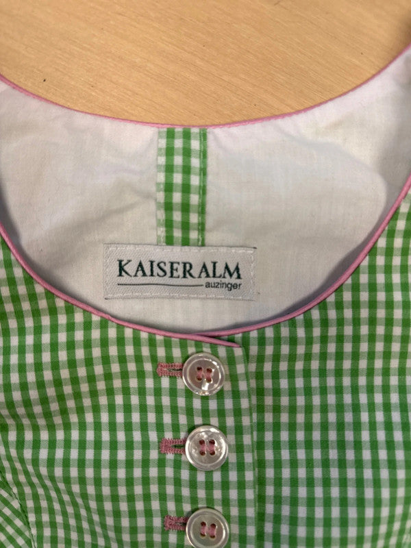 Vestito Tirolese Con Camicia E Grembiule 4-5 Anni