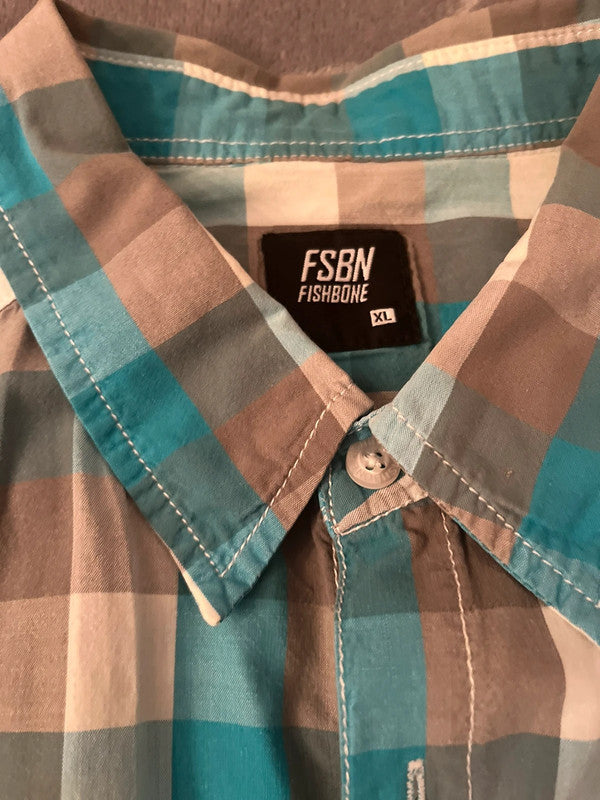 Camicia Uomo Manica Corta Fishbone Xl