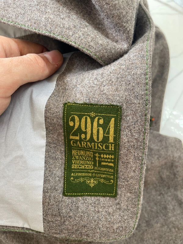 Giacca Tirolese In Pura Lana Da Uomo 2964 Garmisch Tg. L