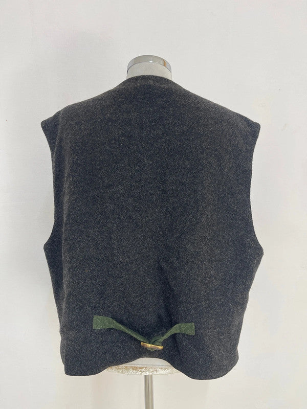 Gilet Uomo Tirolese Inserti In Pelle Xxxl Alphorn