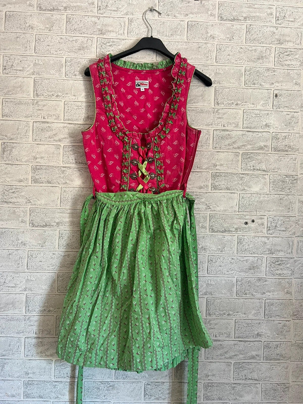 Vestito Tirolese Alphorn S Fucisa Con Grembiule Verde
