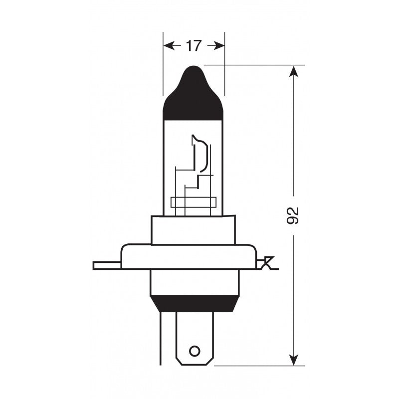 24V DATACOL - H4 - 75/70W - P43T faro di profondità