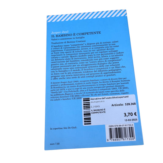 Il Bambino è Competente. Valori e conoscenze in famiglia