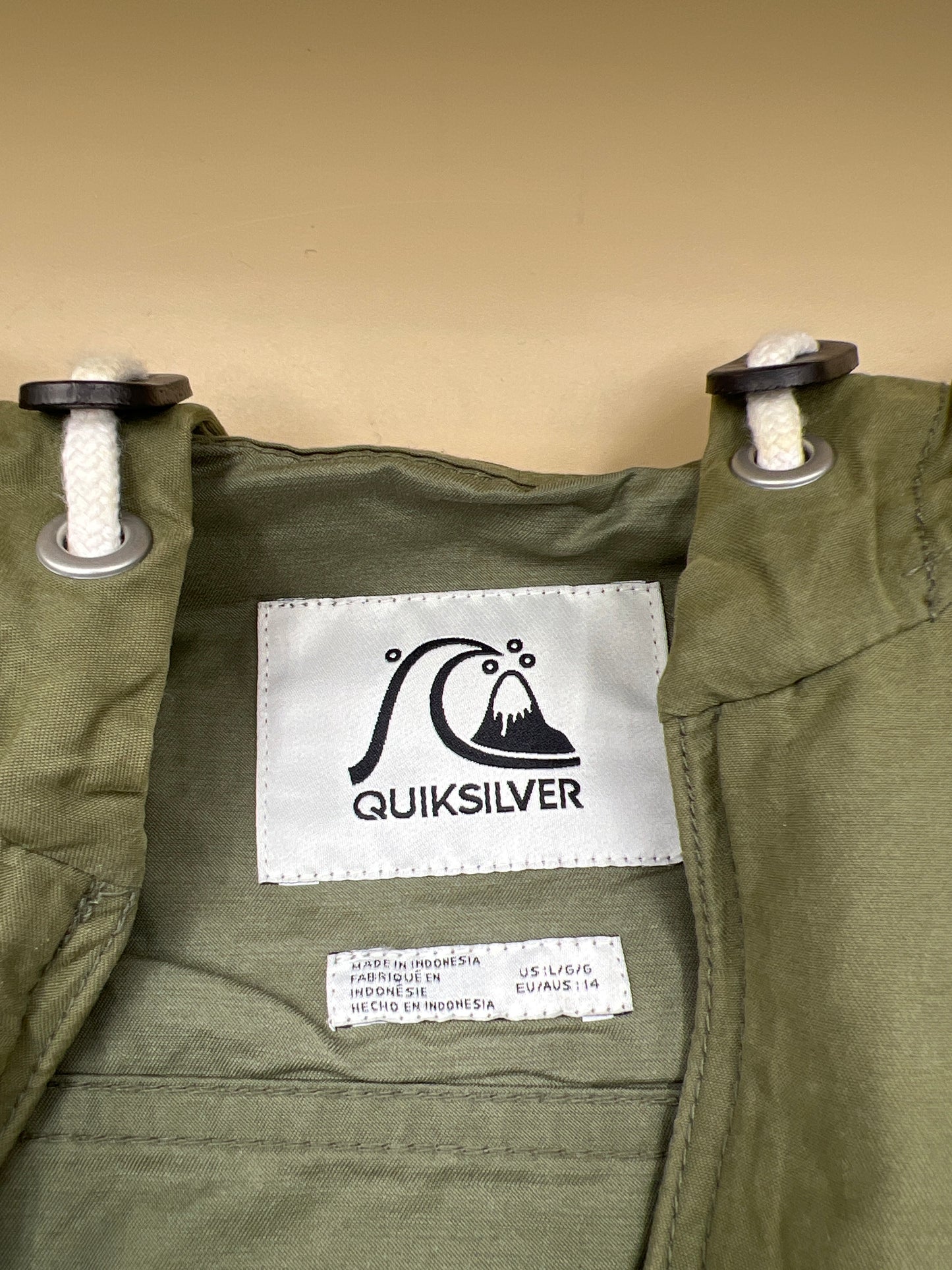 Giacca Verde Tela 14 Anni Quiksilver