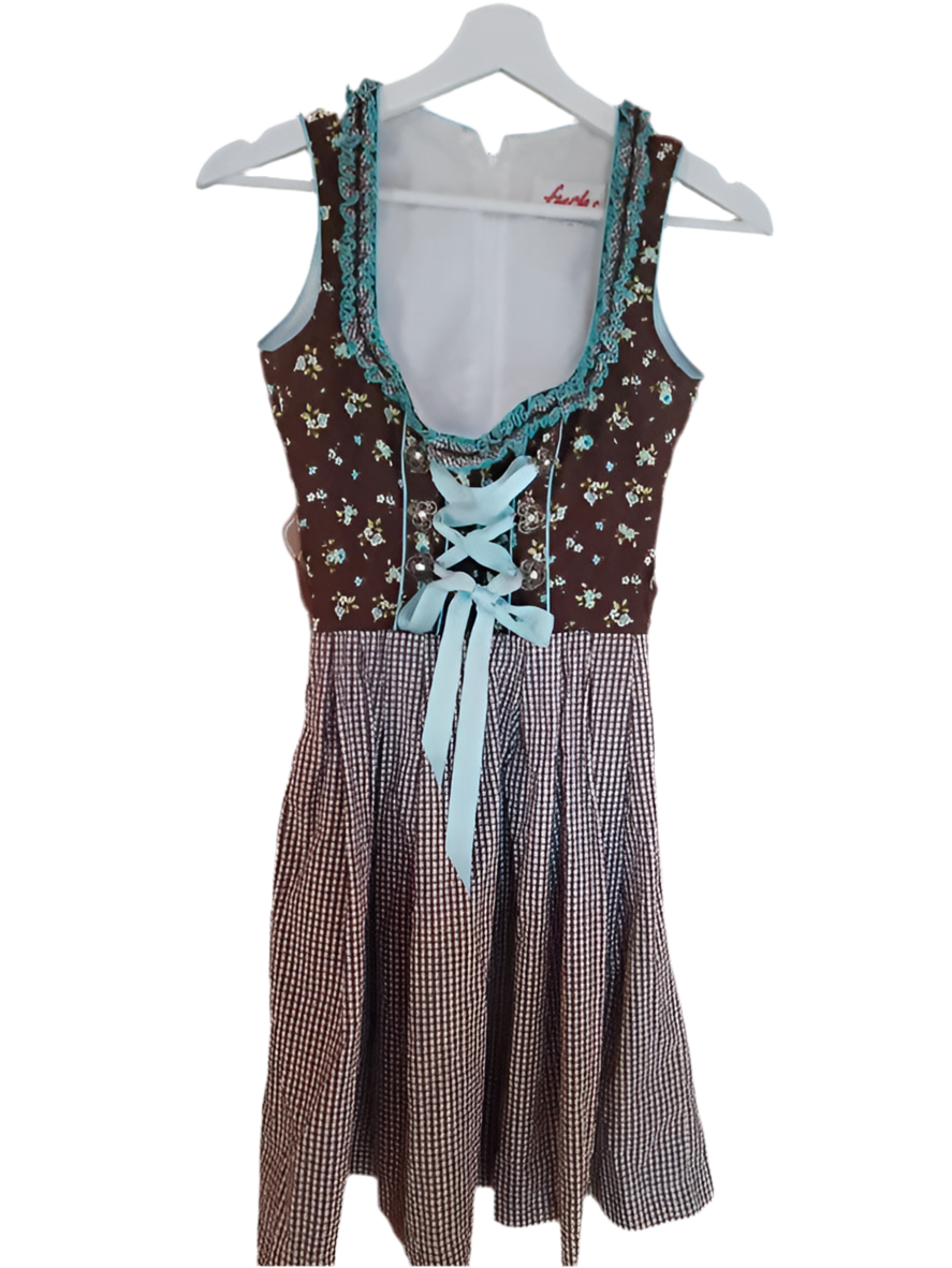 Vestito Tirolese Fucsh 12-14 Anni