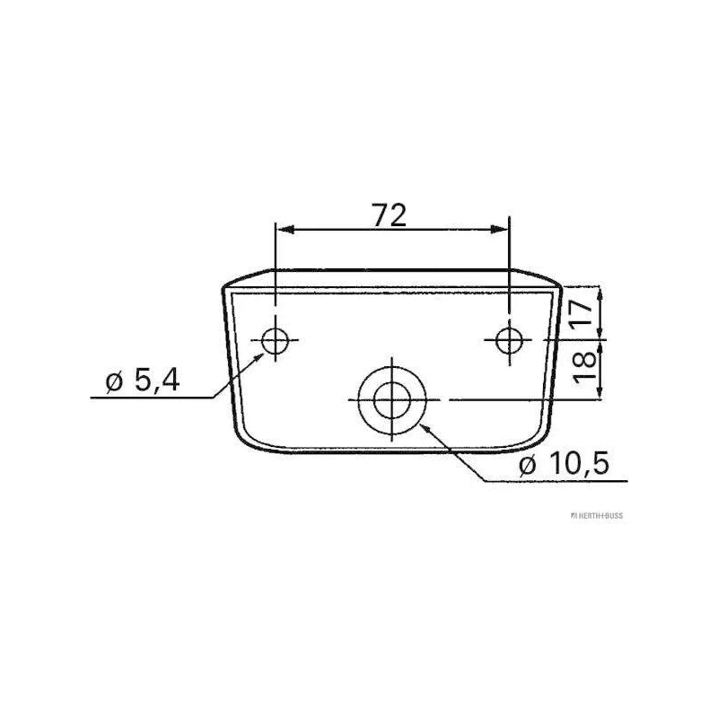 84750018 Luci Targa 24 V Per Mercedes-benz O 303, O 305, O 405, O 407, O 408