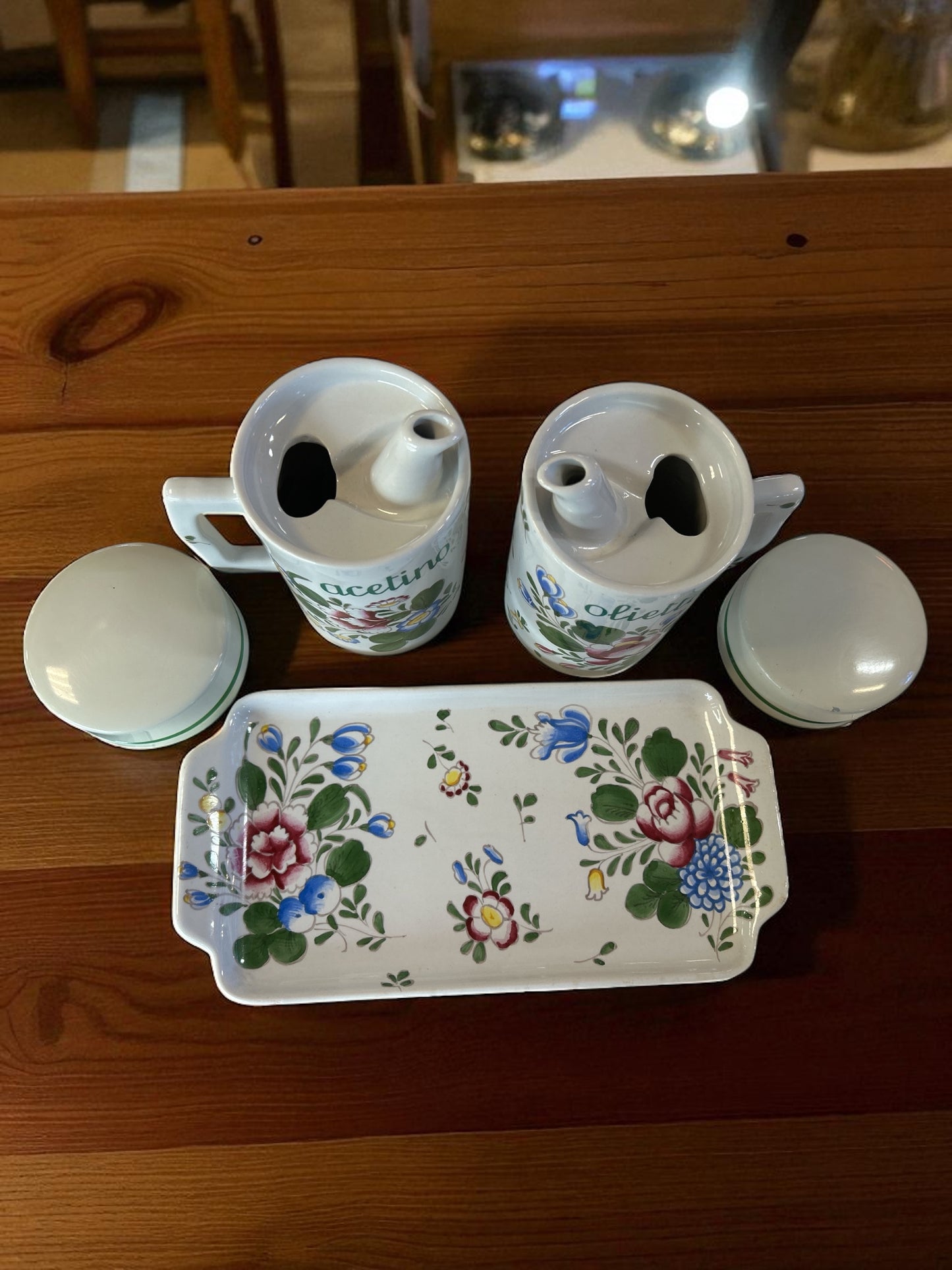 Set Olietta E Acetino Ceramica Pof