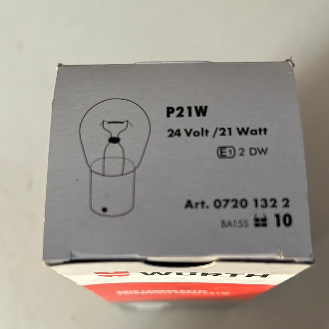 WURTH Indicator Lamp 24V 21W 7511 10 lampadine