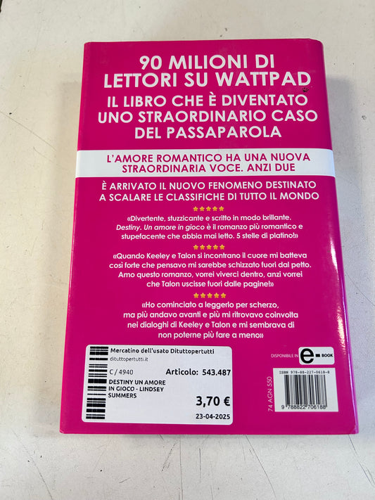Destiny Un Amore In Gioco - Lindsey Summers