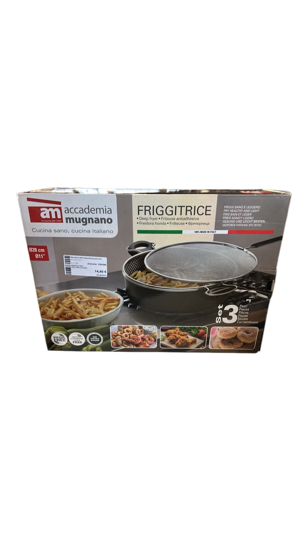 Pentola Per Frittura 3 Pezzi