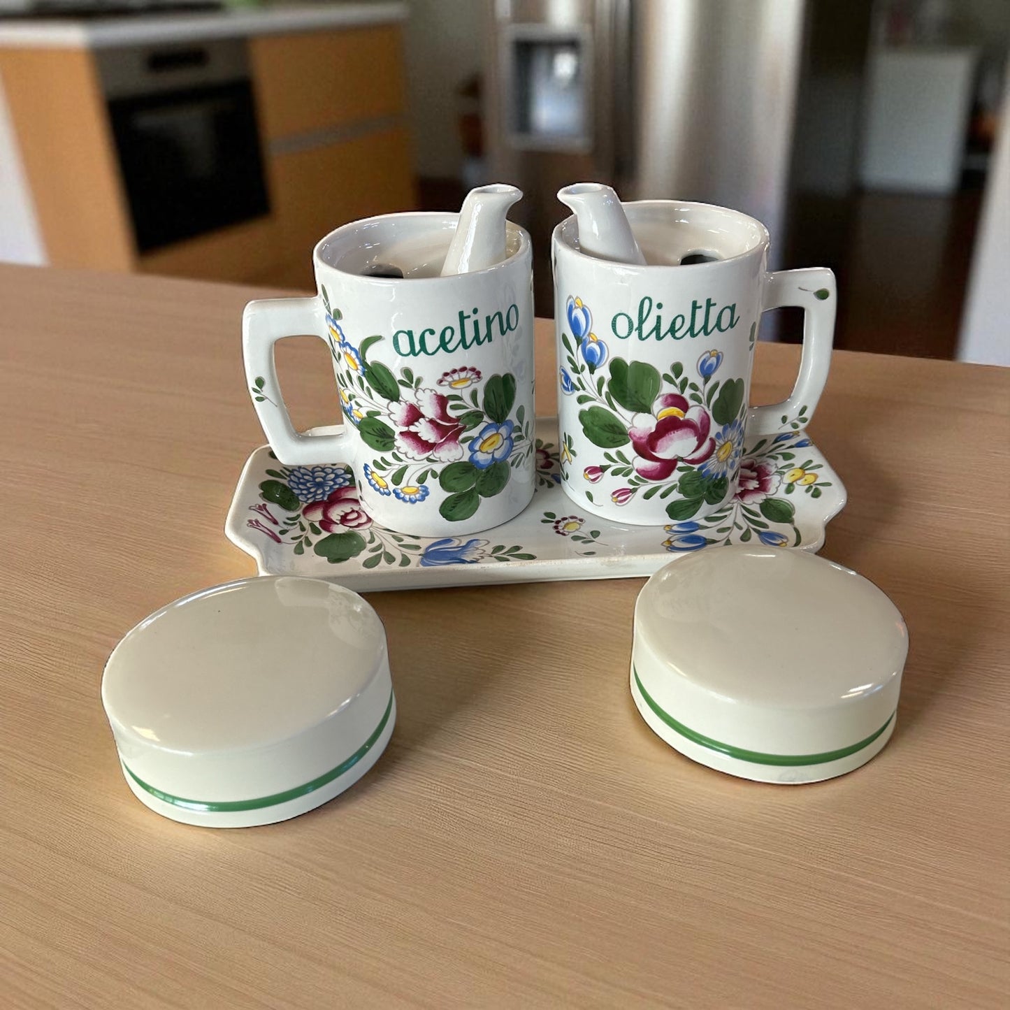 Set Olietta E Acetino Ceramica Pof