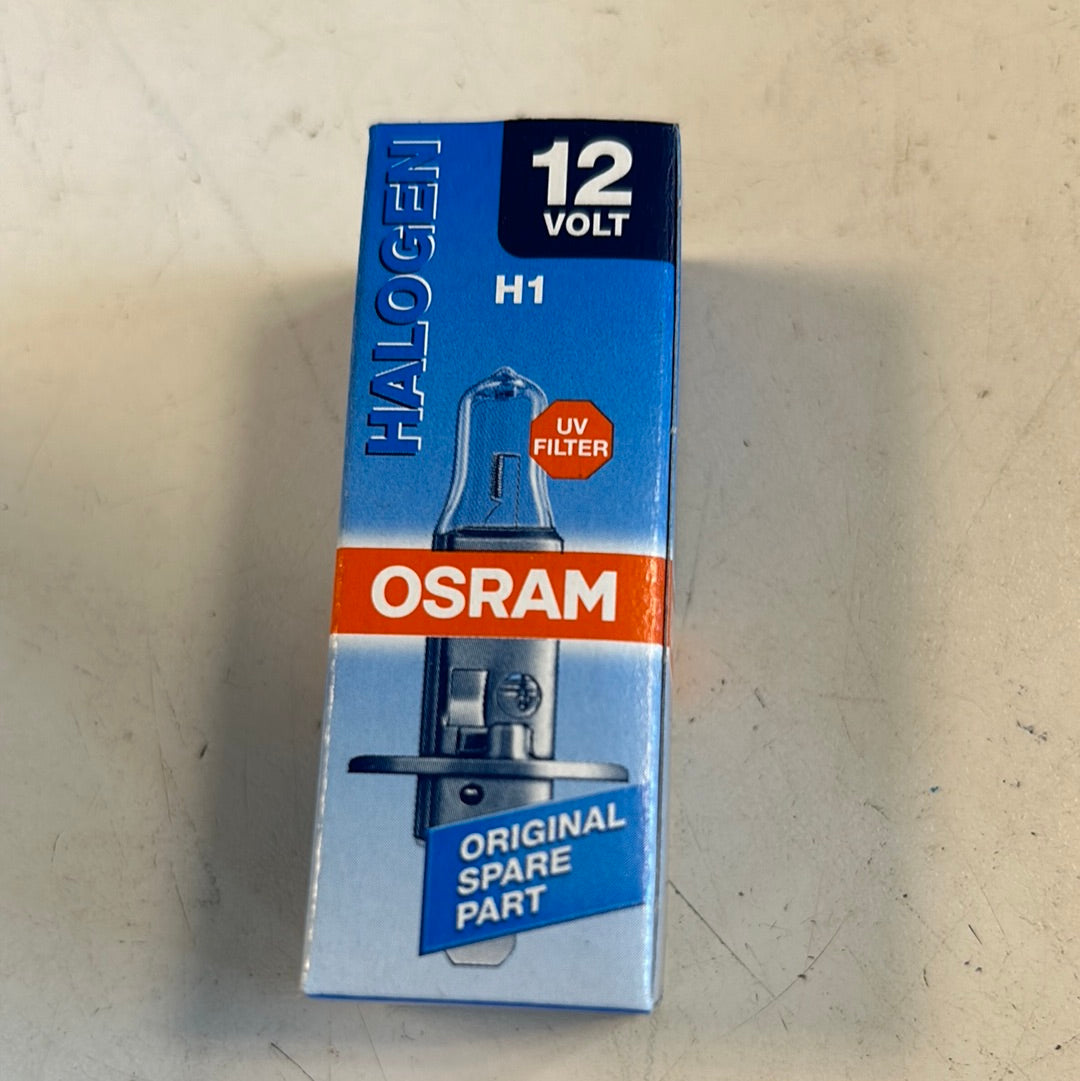 OSRAM Original 12V H1 Lampada alogena per proiettori 64150 - Confezione singola [Classe di efficienza energetica A]