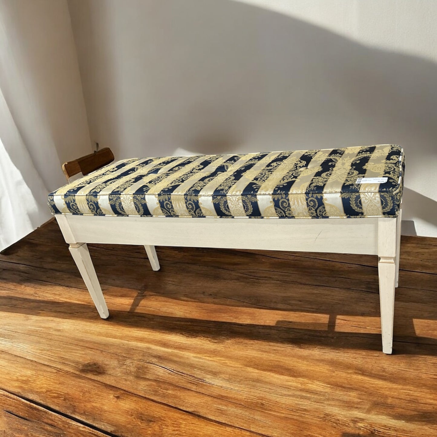 Panchina fondo letto imbottita damascata