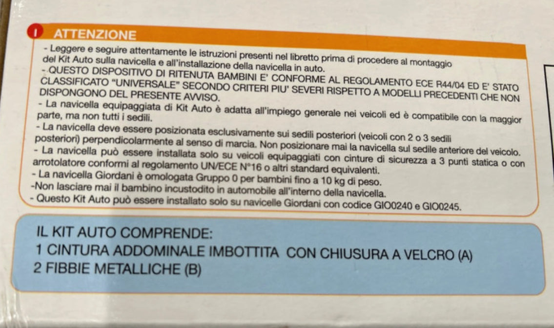 Kit Auto Giordani