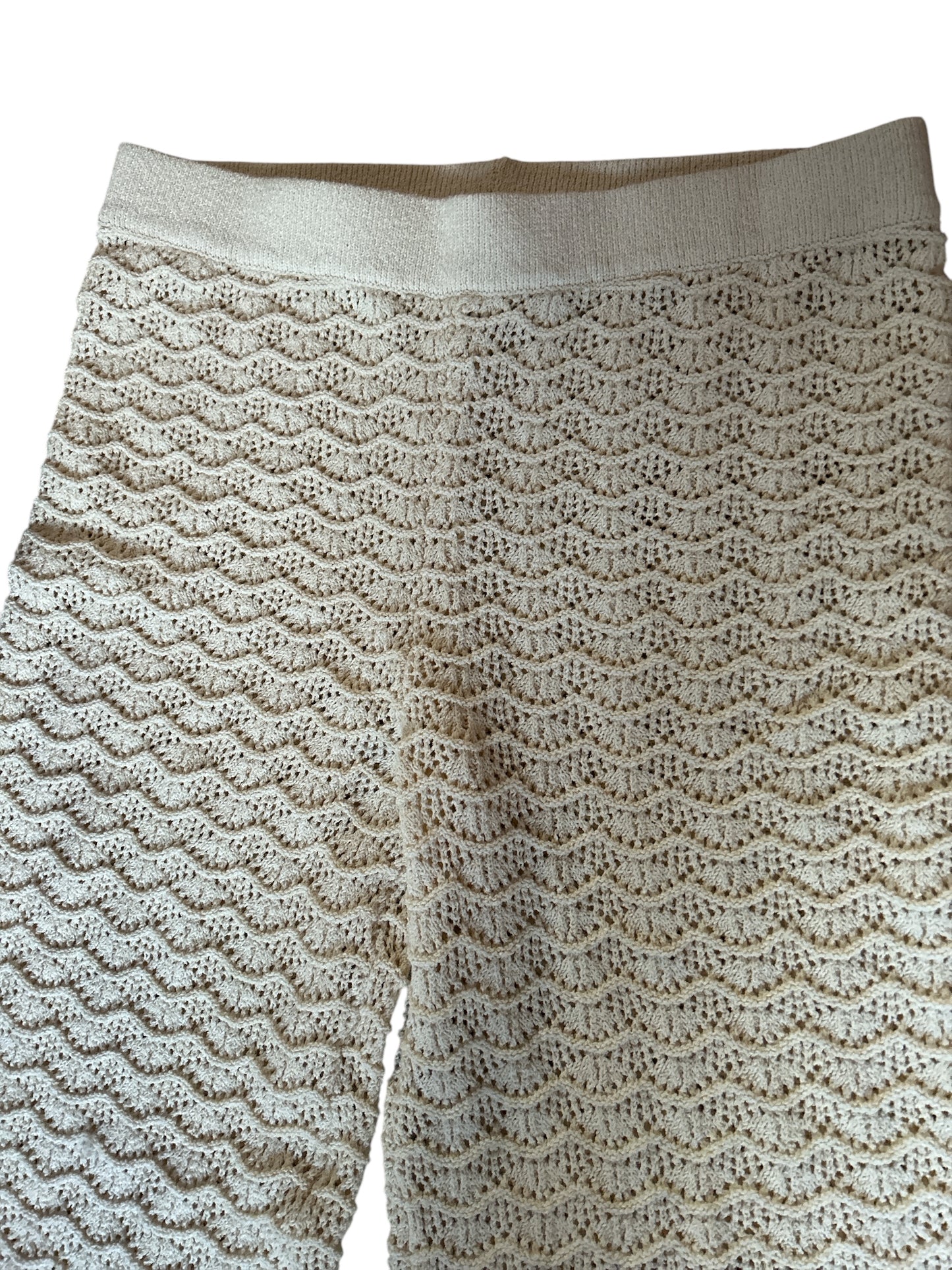Pantaloni Beige Mango Pizzo Xl