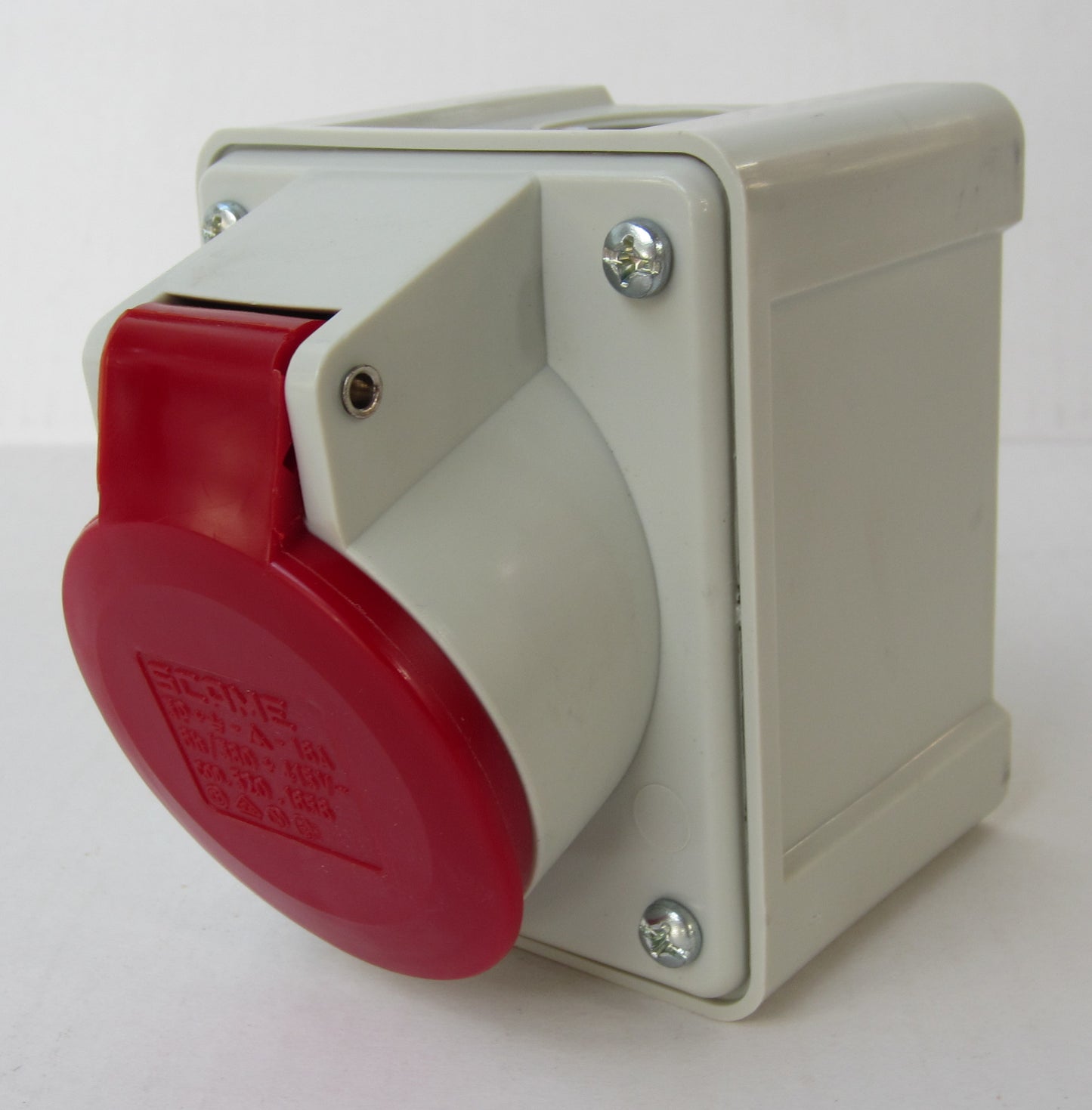 Presa CEE da incasso ad angolo + basetta IP44 4 poli 16Amp. 400 Volt