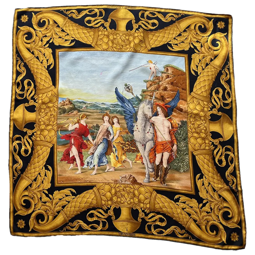 ** Foulard In Seta Trussardi Omaggio A Mantegna