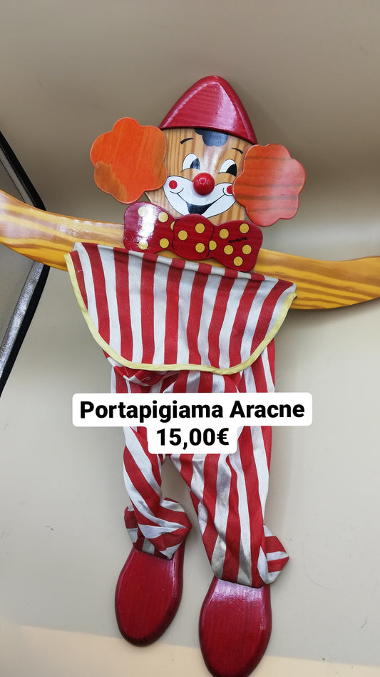 portapigiama legno clown Aracne