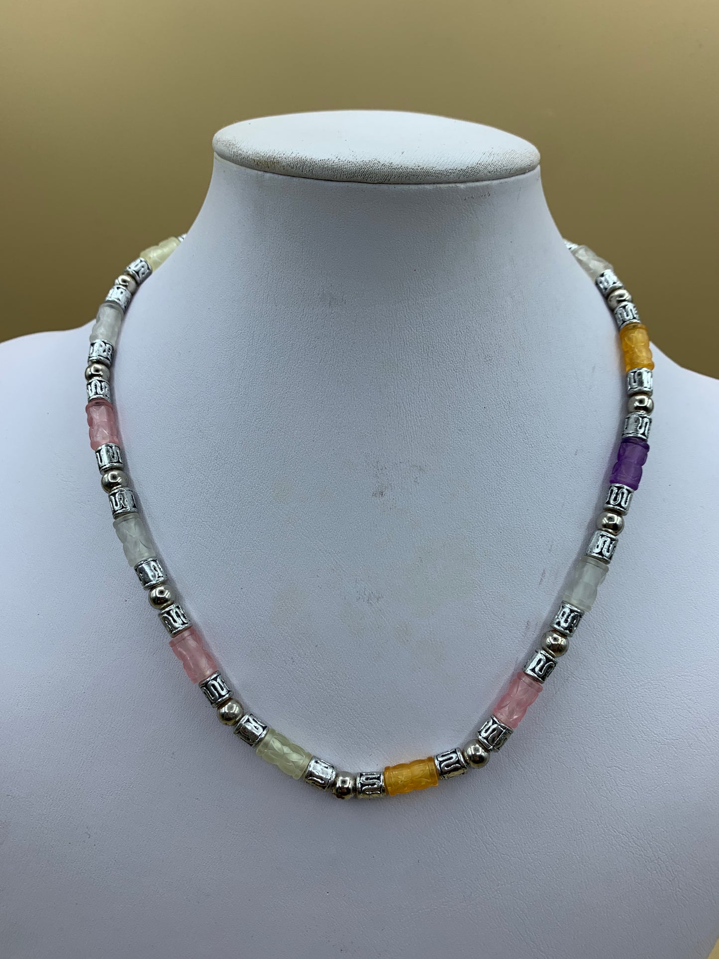 Beaded choker necklace