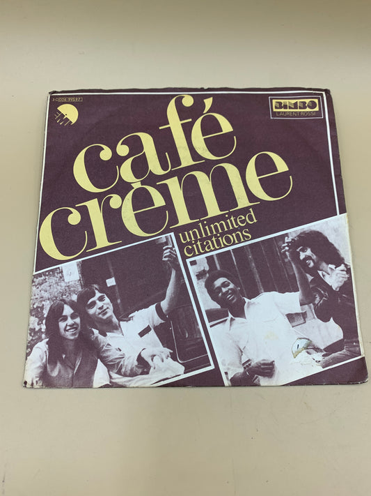 Café Creme - unlimited citations- disco vinile 45 giri