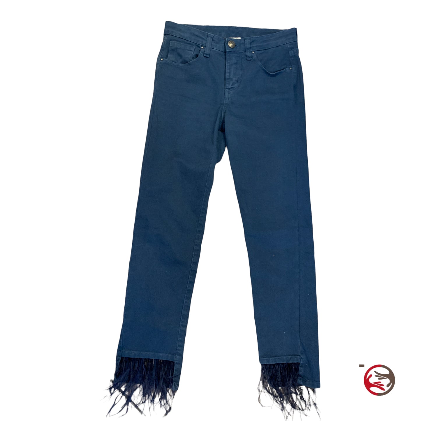 Jeans donna Rinascimento color verde petrolio XS