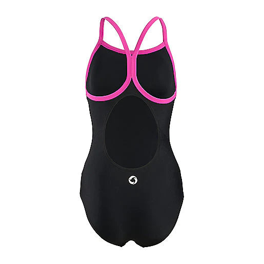 ETIREL costume da bagno intero nero bambina 6 anni nuovo