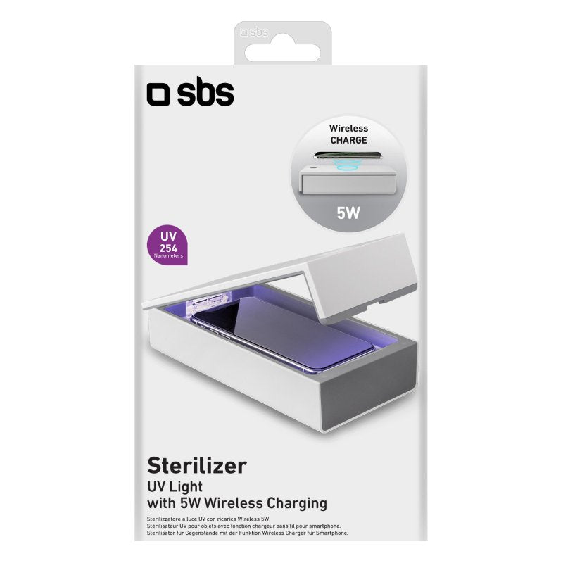Sterilizzatore UV con ricarica wireless da 5W
