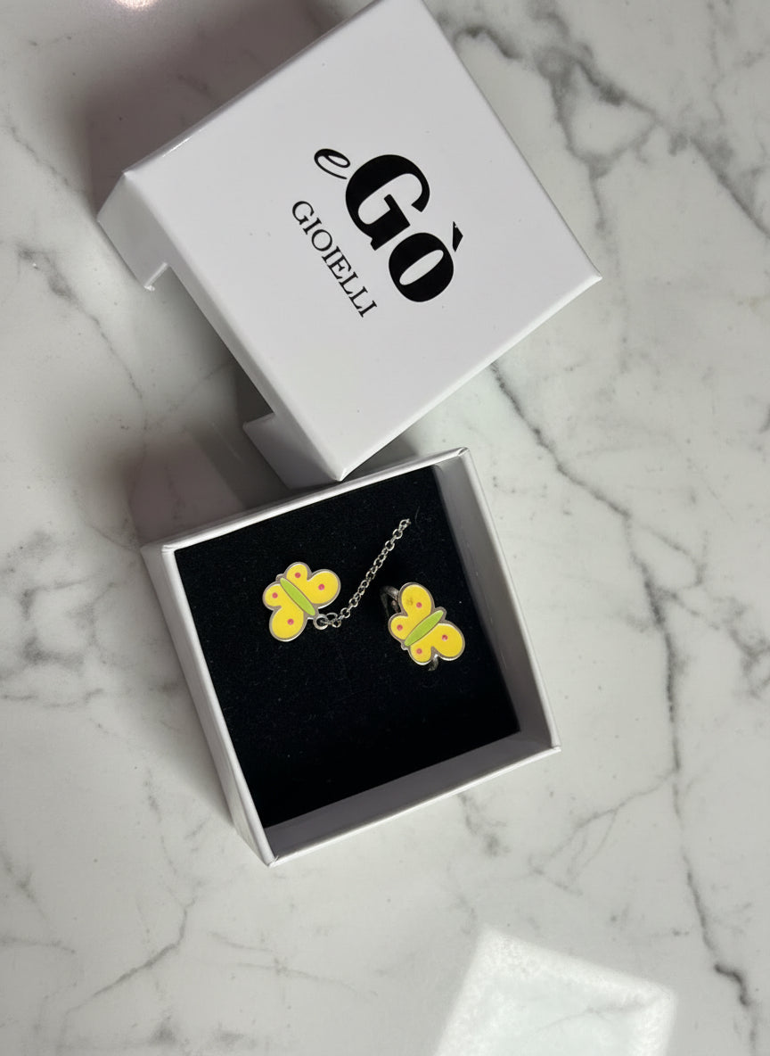 Anellino + Collana Farfalla