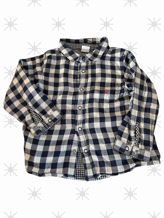 Camicia cotone Petit Bateau tg 2 anni