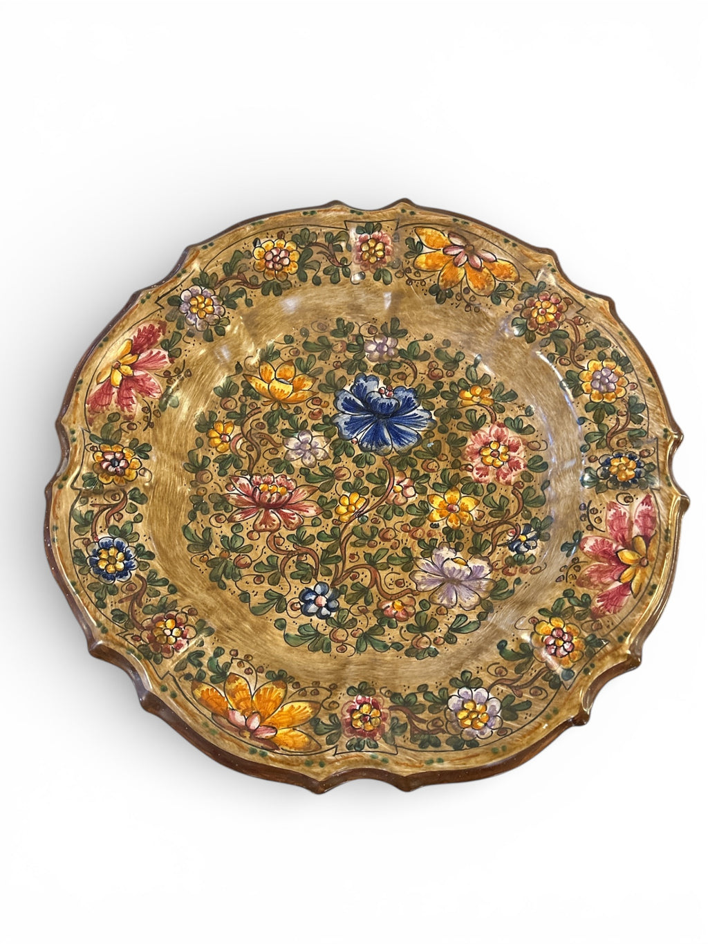 Grande Piatto Dipinto a mano Gubbio