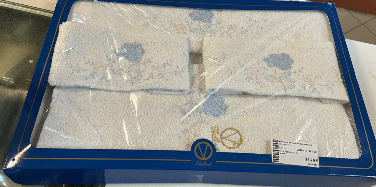 Set 6 Asciugamani Nuovi