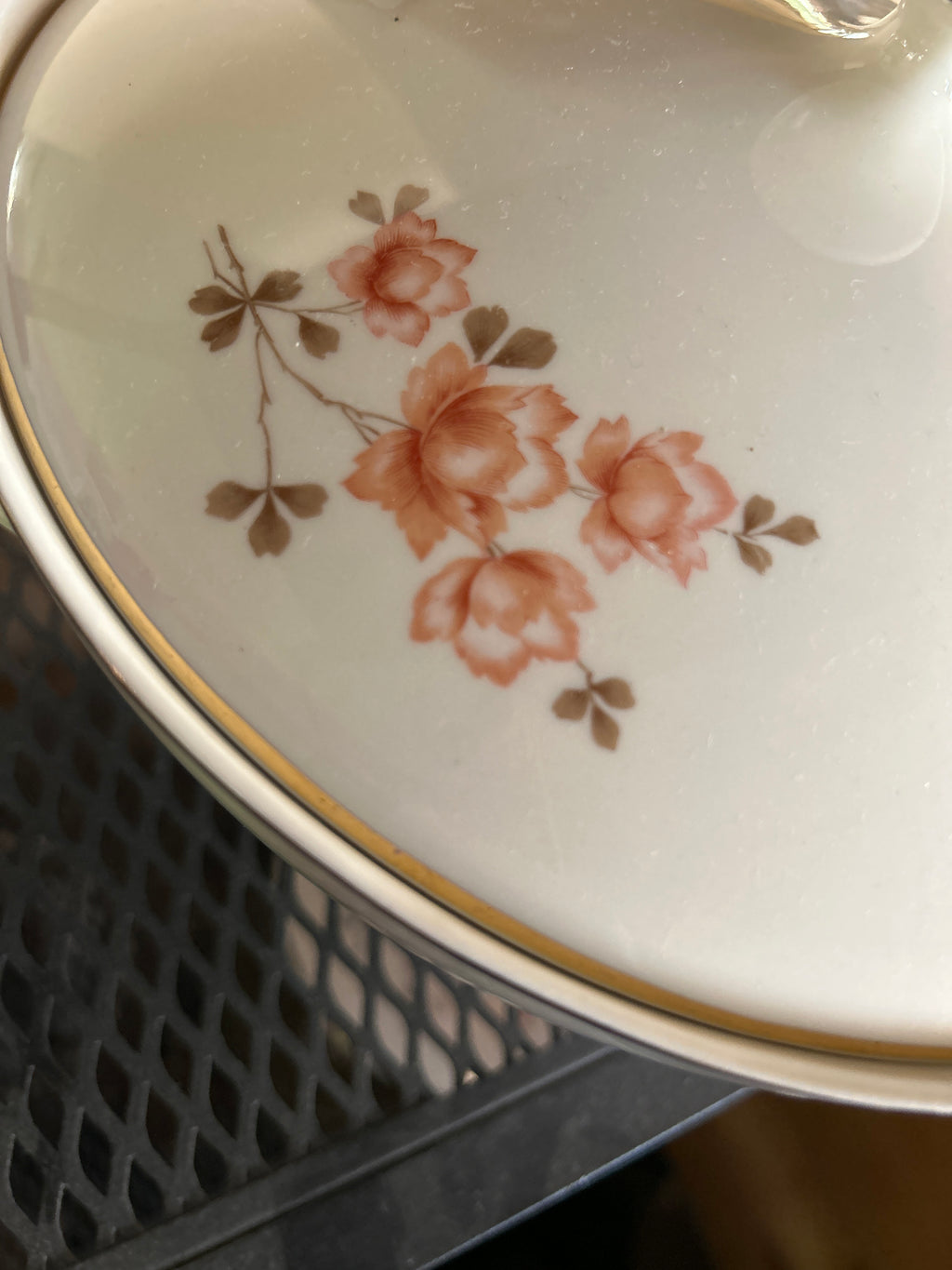 Zuppiera Rot Burg Con Coperchio bordo oro