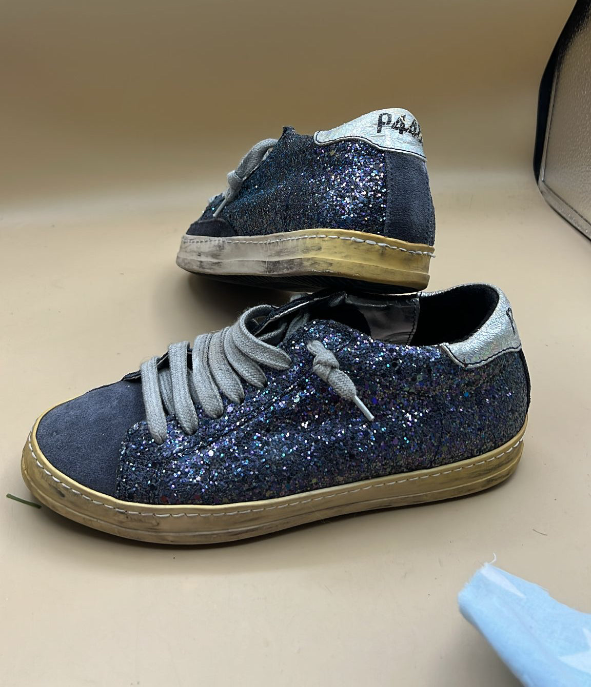 Scarpe Glitter P448 Nere 35
