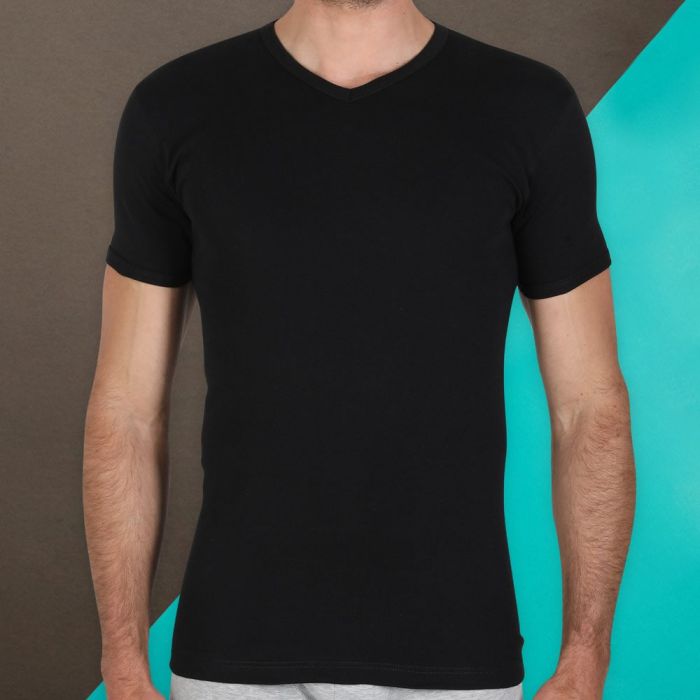 Maglia Intima Caldo Cotone Nuova Fragi Uomo Tg. 3/s Nero