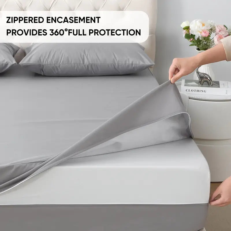 Copertura Impermeabile Per Materasso Singolo Con Cerniera Nuovo